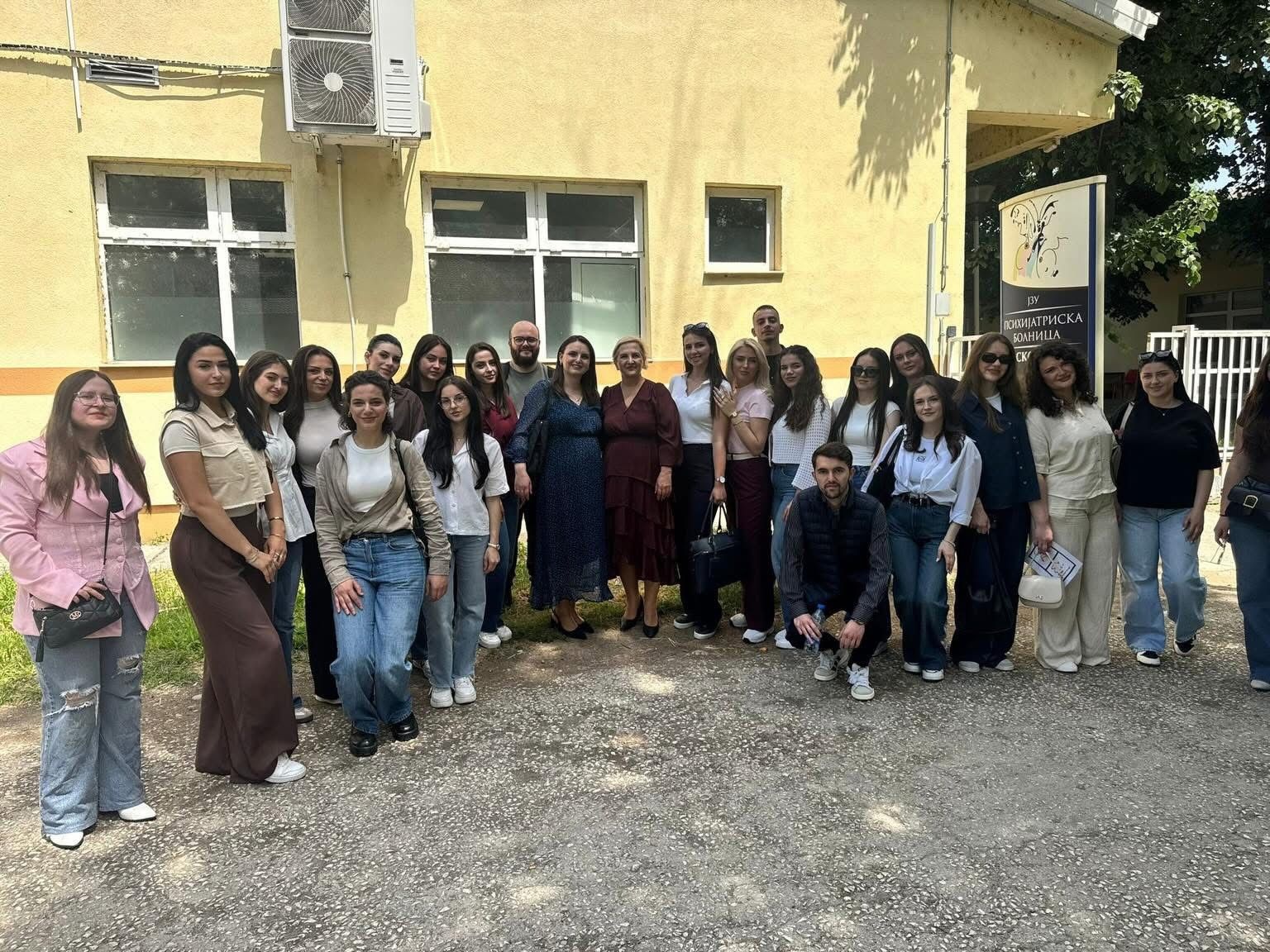 Студентите по психологија од Државен Универзитет во Тетово на практична настава во нашата установа